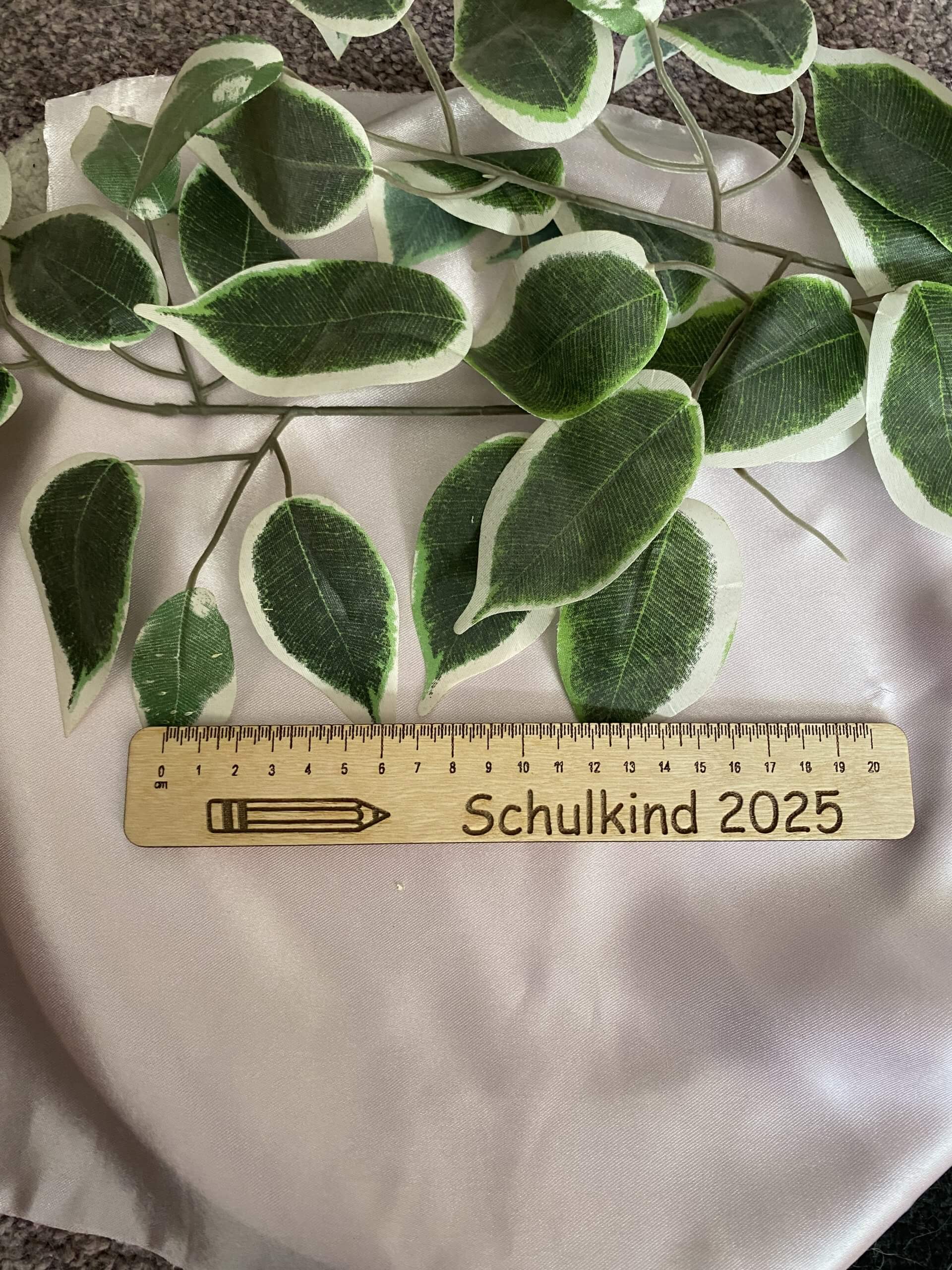 Personalisierte Holzlineale