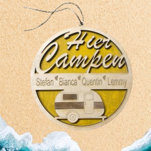 Campingschild personalisiert