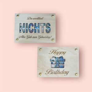 Orginelles Holzgeschenk aus Holz