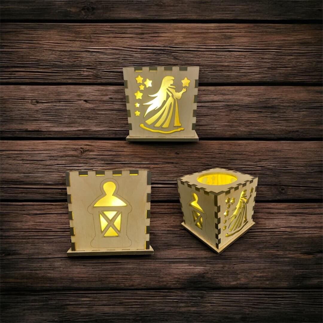  2x Teelichtboxen SVG-Datei