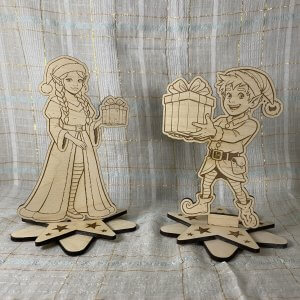 SVG- Datei Weihnachtliche Elfen