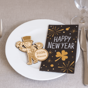 🎆 Digitale Laserdatei – Silvester Namenskarte 2026